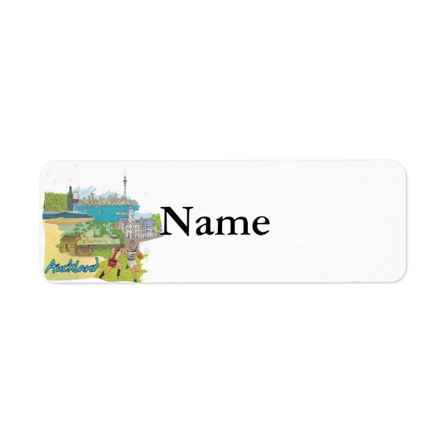 Auckland Return Address Label (Front)
