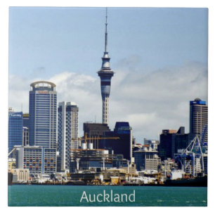 Auckland Skyline Ceramic Tile
