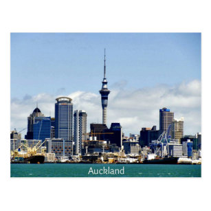 Auckland Skyline Postcard