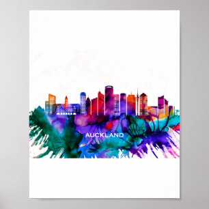 Auckland Skyline Poster