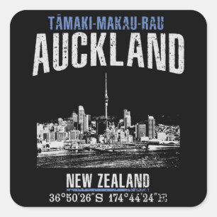 Auckland Square Sticker