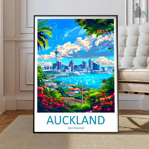 Auckland Travel Print Wall Art Auckland Wall Hangi