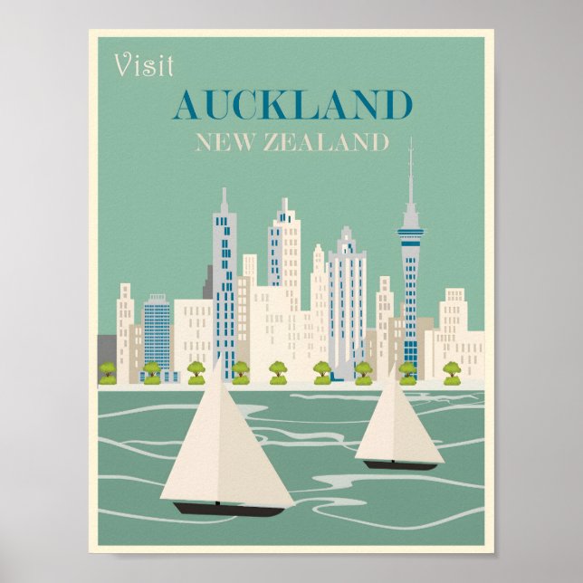 Auckland vintage poster (Front)