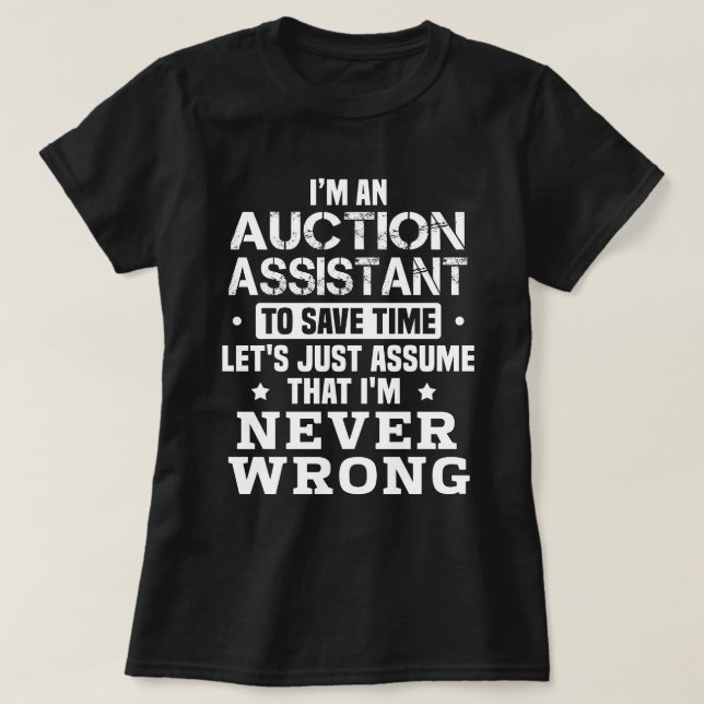 Auction Assistant T-Shirt (Design Front)