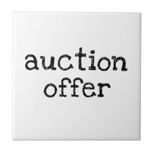 Auction Offer Ceramic Tile