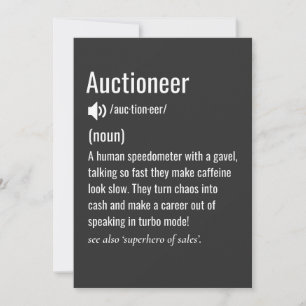Auctioneer Appreciation Real Estate Holiday Card
