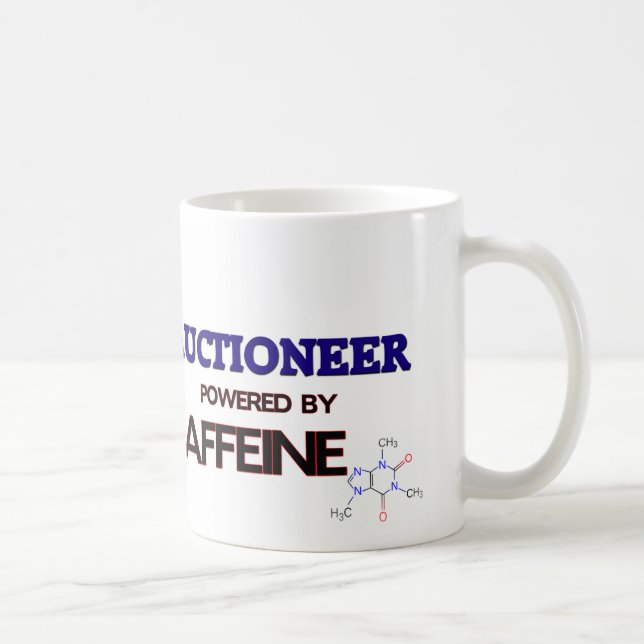 Auctioneer Powered by caffeine Coffee Mug (Right)