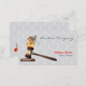 Auctioneer Services Business Card (Front/Back)