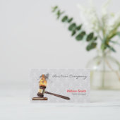 Auctioneer Services Business Card (Standing Front)