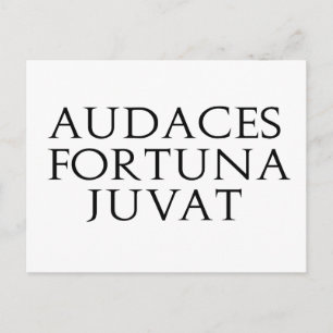 Audaces Fortuna Juvat Postcard