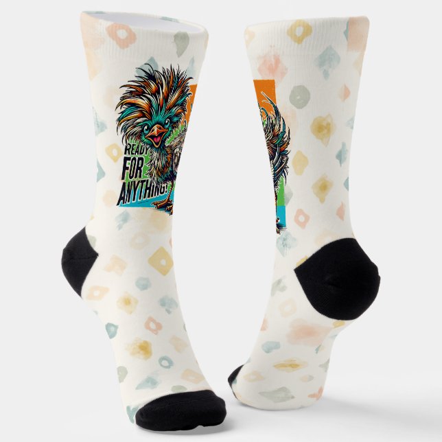 Audacious Avian Socks (Angled)