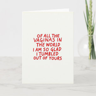 Audacious Mothers Day Love Card
