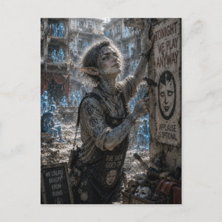 Audacity / Theatre Worker / Apartment Building Postcard