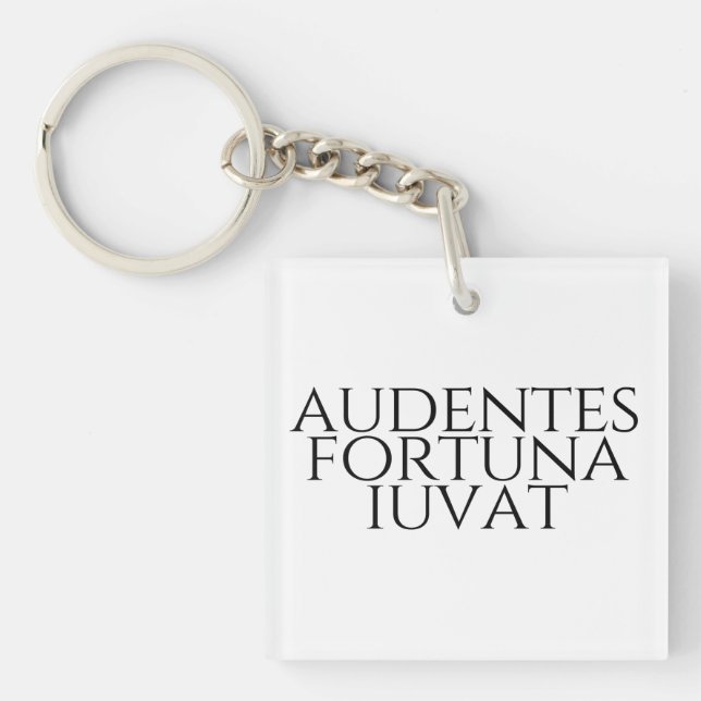 Audentes Fortuna Iuvat Key Ring (Front)