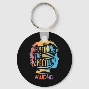 Audhd Autism Adhd Autistic Spectrum Neurodiversity Key Ring