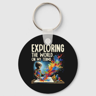 Audhd Autism Adhd Autistic Spectrum Neurodiversity Key Ring