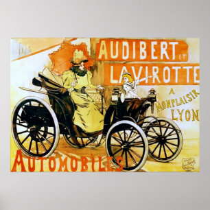 Audibert et Lavirotte Automobiles. Poster