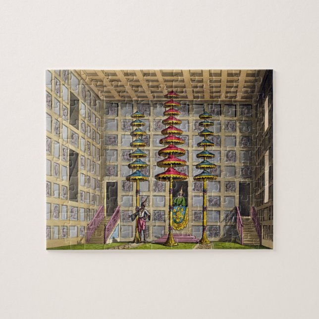 Audience Hall, Cochin China, plate 88 from 'Le Cos Jigsaw Puzzle (Horizontal)