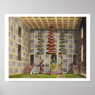 Audience Hall, Cochin China, plate 88 from 'Le Cos Poster