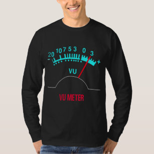Audio Analogue VU Metre Sound Engineer HiFi  T-Shirt