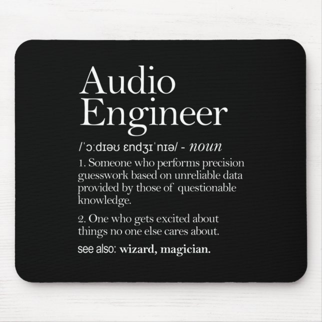 Audio Audio Definition Apparel  Mouse Pad (Front)