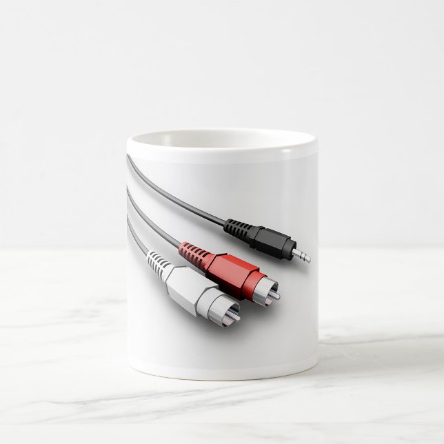 Audio Cables Vintage Tech  Coffee Mug (Creator Uploaded)