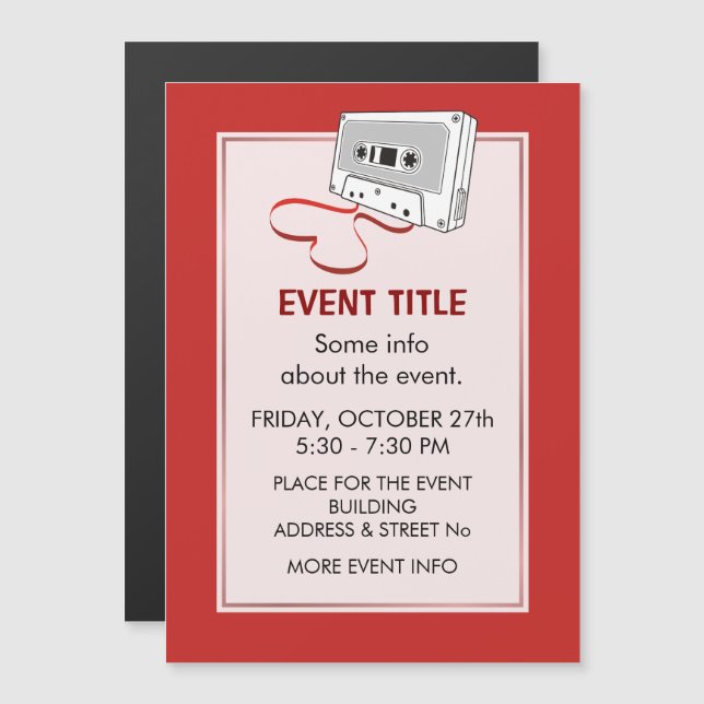 Audio Cassette (Front/Back)