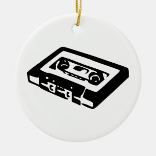 Audio Cassette Ceramic Ornament