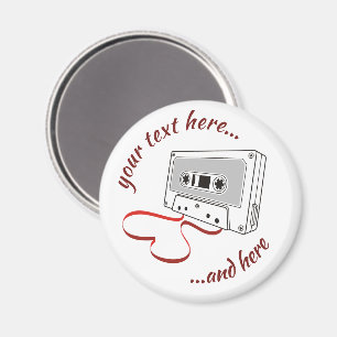 Audio cassette magnet