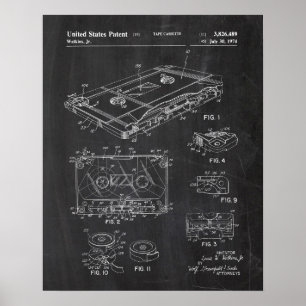 Audio Cassette Patent Poster