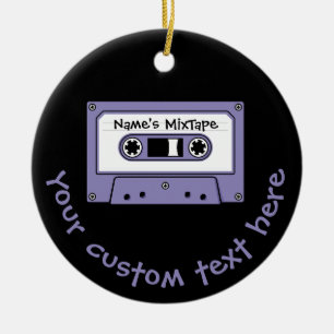 Audio Cassette Tape Ceramic Ornament