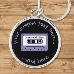 Audio Cassette Tape Key Ring