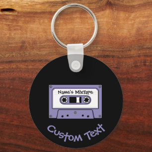 Audio Cassette Tape Keychain