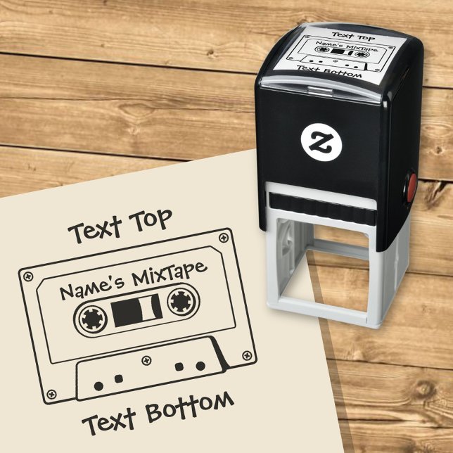 Audio Cassette Tape Self-inking Stamp (Creator Uploaded)