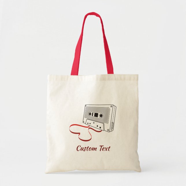 Audio cassette tote bag (Front)