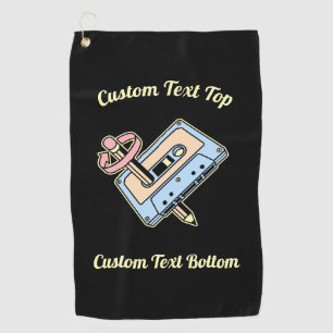 Audio Cassette with Pencil Golf Towel