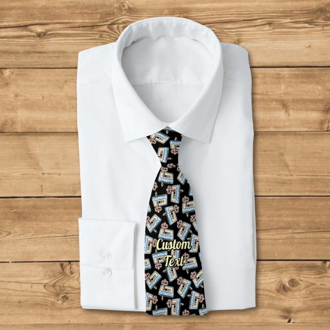 Audio Cassette with Pencil Pattern Tie (Creator Uploaded)