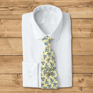 Audio Cassette with Pencil Pattern Tie