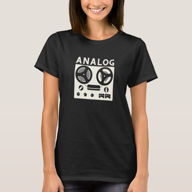 Audio Engineer Beatmaker And Soundguy  Analogue Ta T-Shirt (Front)