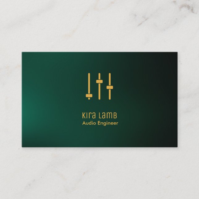  Audio Engineer Business Card (Front)