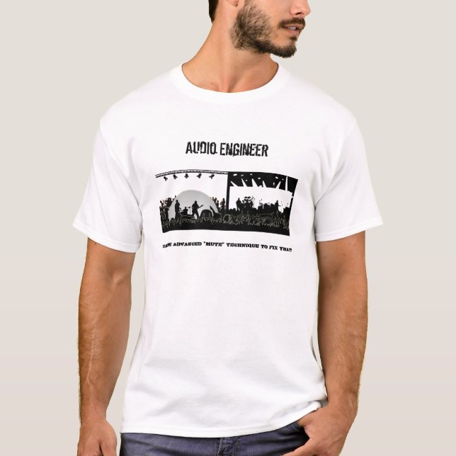 Audio Engineer - Fix it with "Mute" T-Shirt (Front)