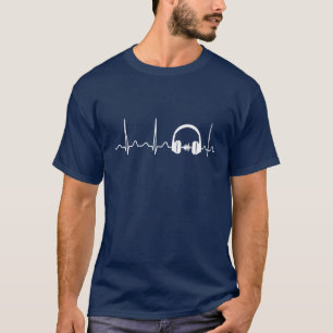 Audio Engineer Heartbeat T-Shirt