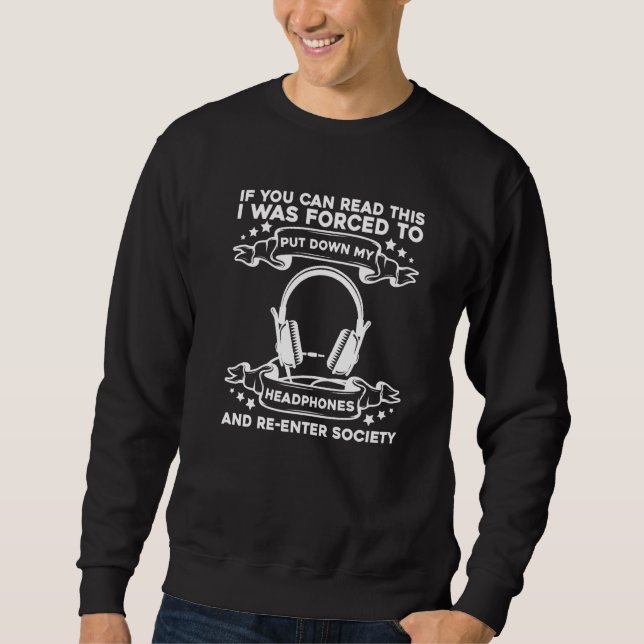 Audio Engineer Music Producer Studio Guy Sound Eng Sweatshirt (Front)