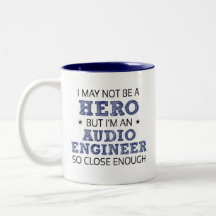 Audio Engineer Novelty Two-Tone Coffee Mug