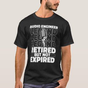 Audio Engineer Retired Producer Studio   Sound Eng T-Shirt