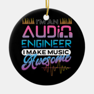 Audio Engineer Sound Engineer Audio Technician Ceramic Ornament
