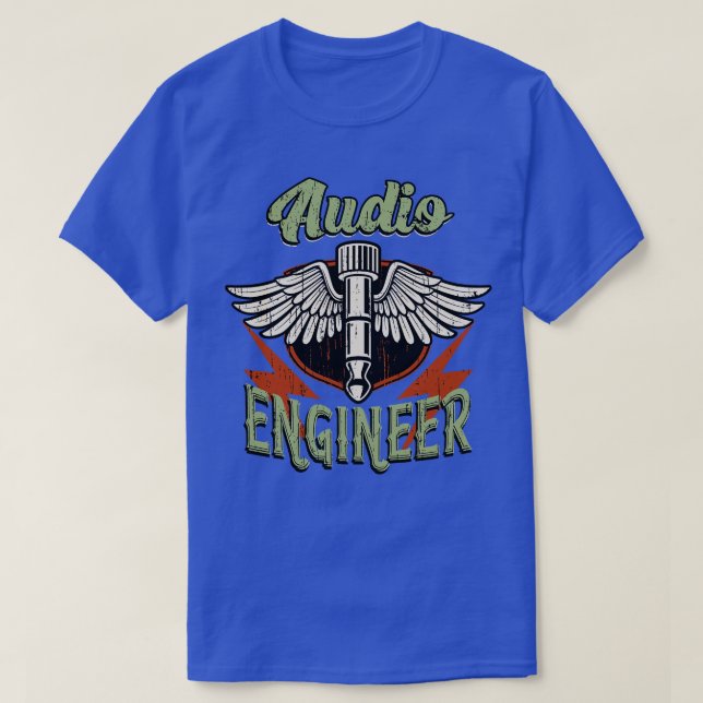 Audio Engineer Sound Technician T-Shirt (Design Front)