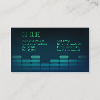 Audio EQ / Mixer / DJ Business Card