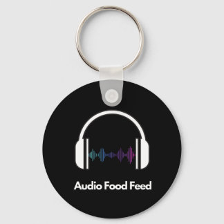 Audio Food Feed  Key Ring