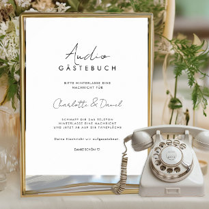 Audio Gästebuch   Telefon Gästebuch  Poster
